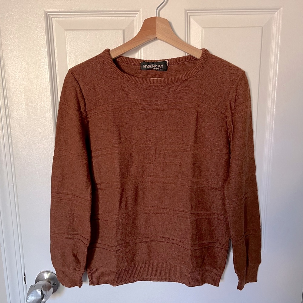 Givenchy Sport Women's Rusty Brown Sweater Vintage